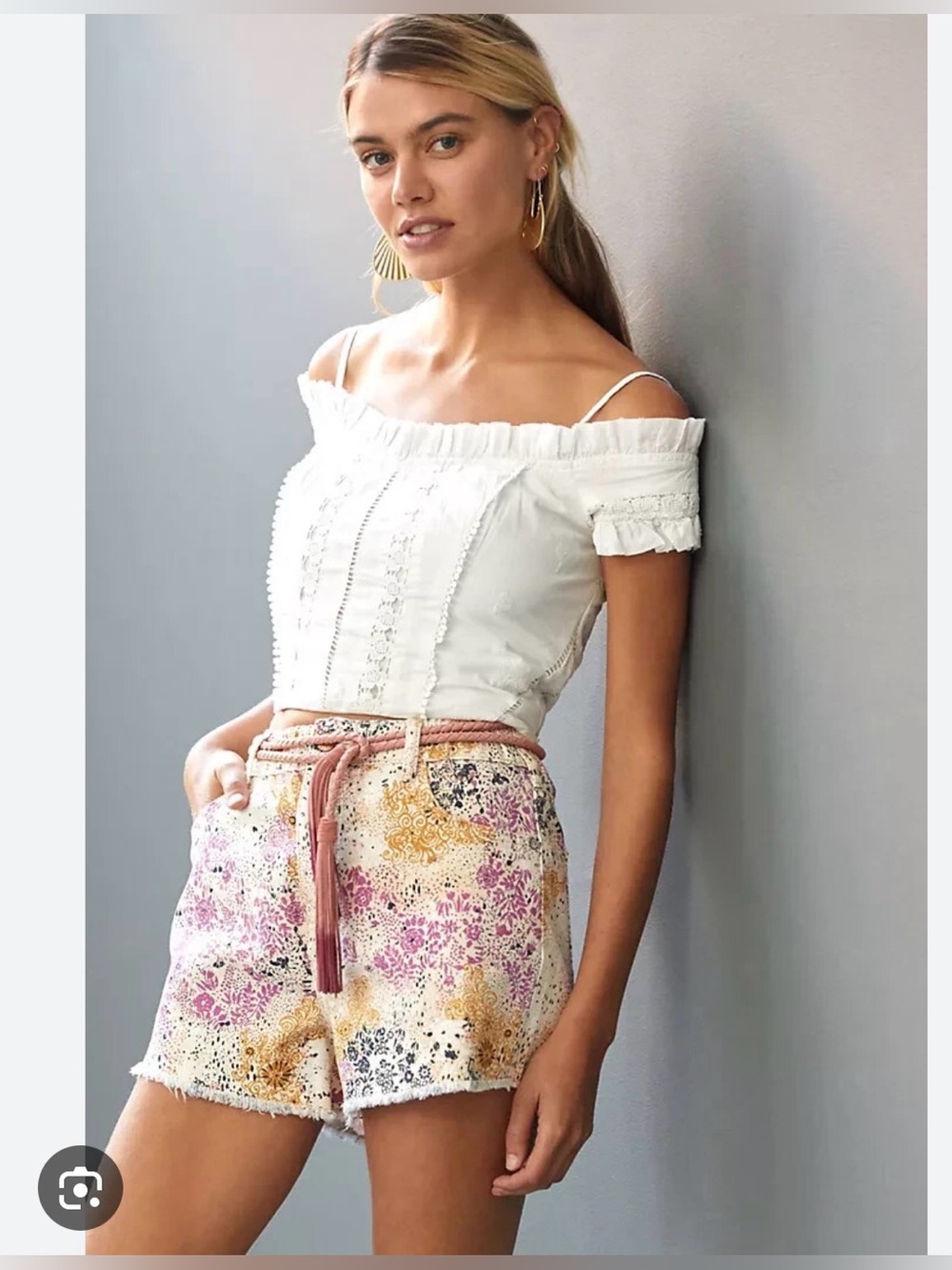NWT Anthropologie Off-The-Shoulder Corset Top